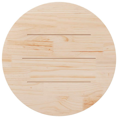 Table Top Ø90x2.5 cm Solid Wood Pine