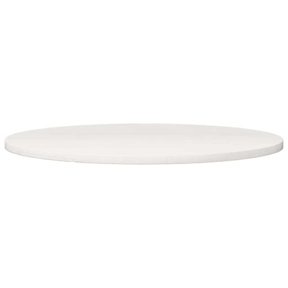 Table Top White Ø90x2.5 cm Solid Wood Pine