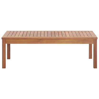 4 Piece Garden Lounge Set with Cushions Solid Wood Acacia