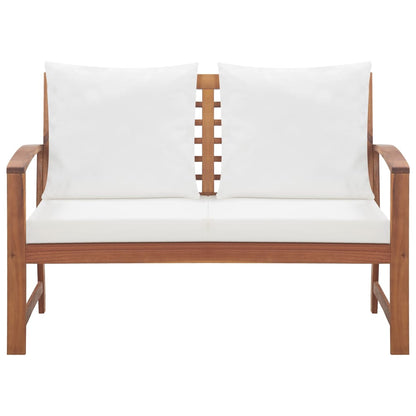 4 Piece Garden Lounge Set with Cushions Solid Wood Acacia