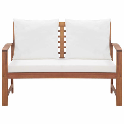 4 Piece Garden Lounge Set with Cushions Solid Wood Acacia