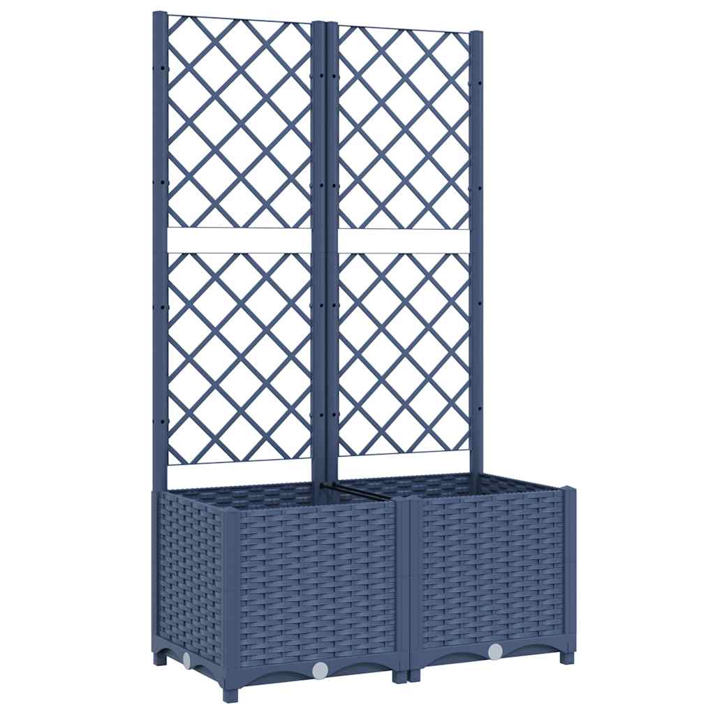 Garden Planter | Blue Grey | Polypropylene | Large | Planters