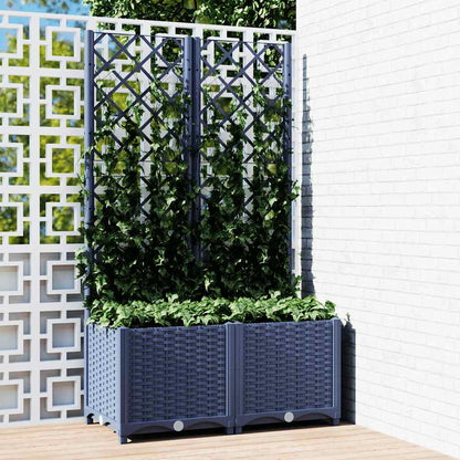 Garden Planter | Blue Grey | Polypropylene | Large | Planters