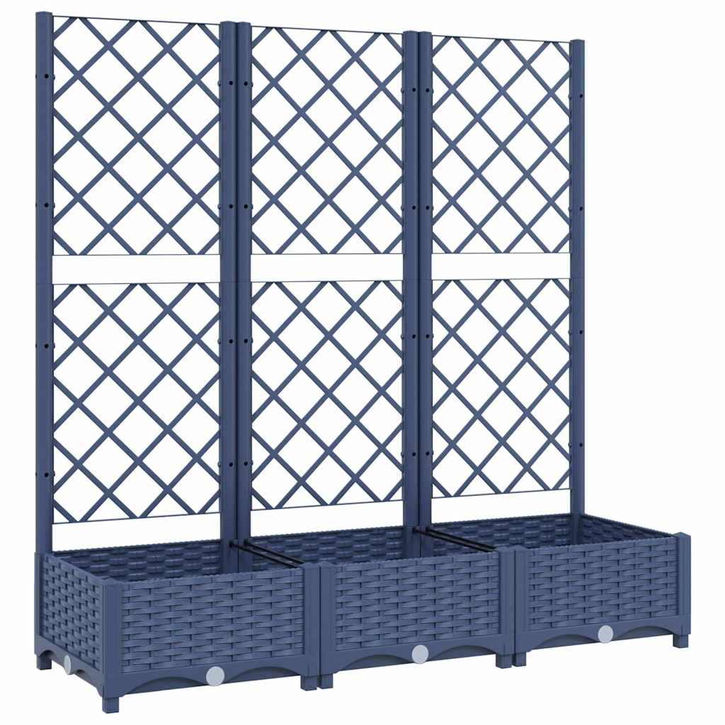 Garden Planter | Blue Grey | Polypropylene | Large | Planters