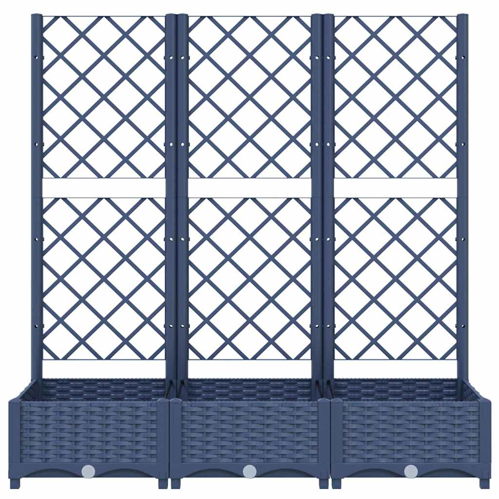 Garden Planter | Blue Grey | Polypropylene | Large | Planters