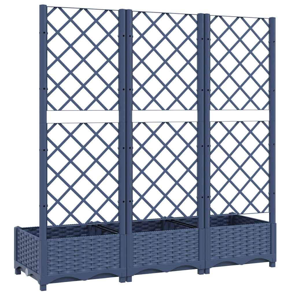 Garden Planter | Blue Grey | Polypropylene | Large | Planters