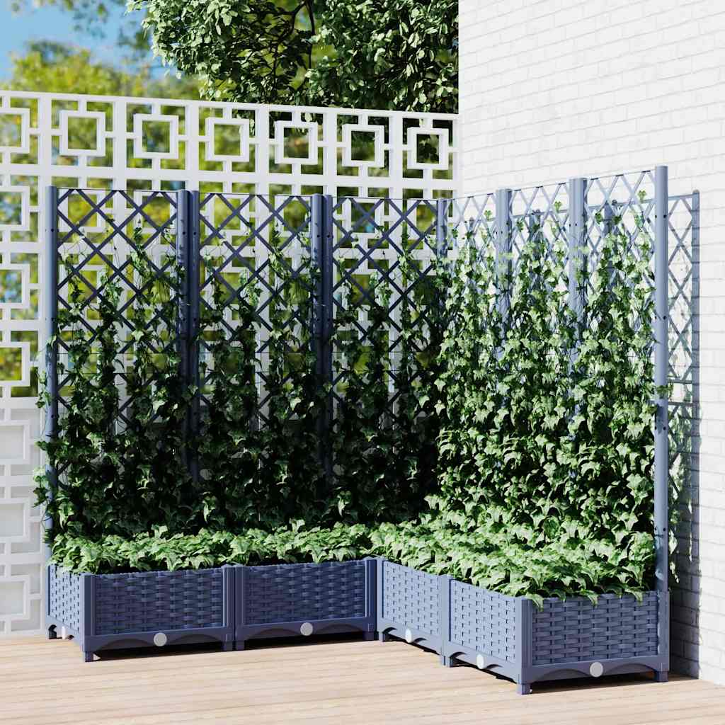 Garden Planter | Blue Grey | PP (polypropylene) | Large |  Planters