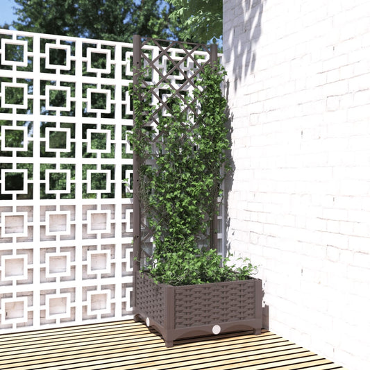 Garden Planter | Brown | Polypropylene | Medium | Planters