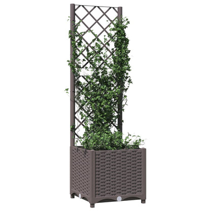 Garden Planter | Brown | Polypropylene | 40x40x136 cm | Planters