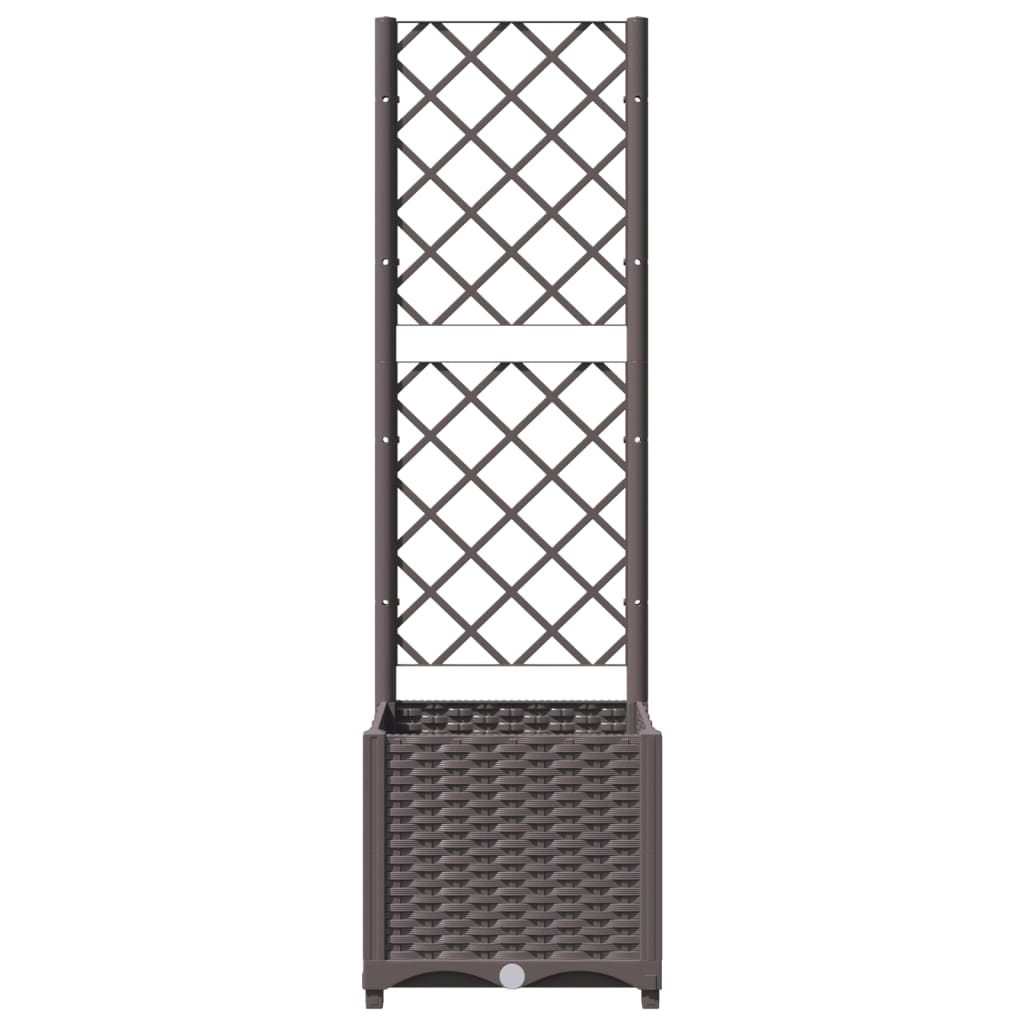 Garden Planter | Brown | Polypropylene | 40x40x136 cm | Planters