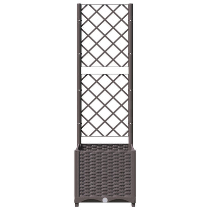 Garden Planter | Brown | Polypropylene | 40x40x136 cm | Planters