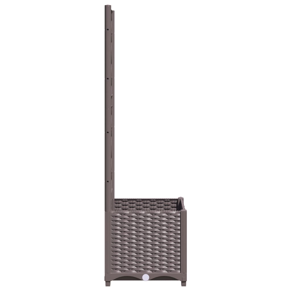 Garden Planter | Brown | Polypropylene | 40x40x136 cm | Planters