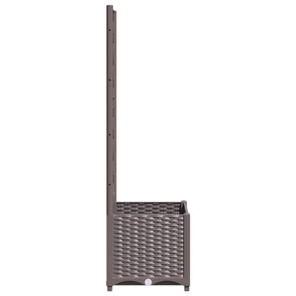 Garden Planter | Brown | Polypropylene | 40x40x136 cm | Planters