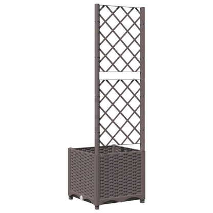Garden Planter | Brown | Polypropylene | 40x40x136 cm | Planters