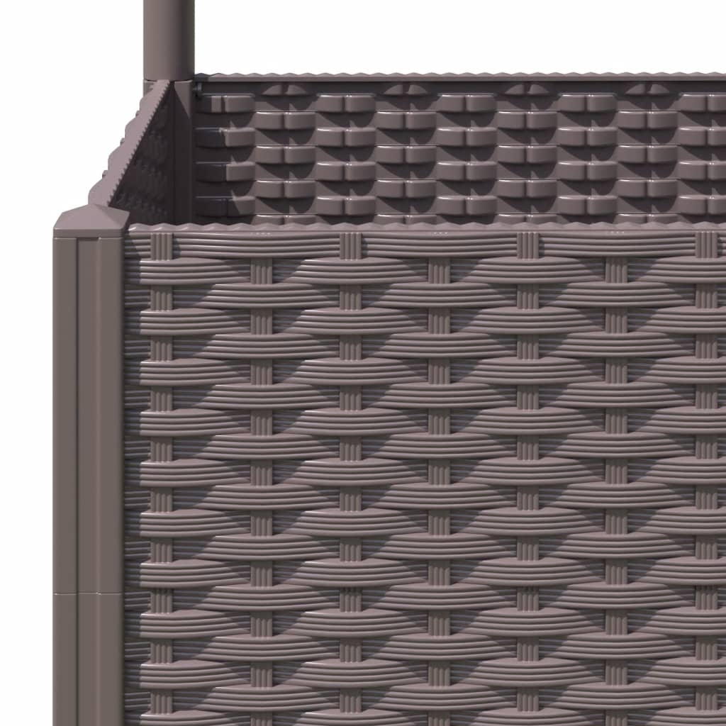 Garden Planter | Brown | Polypropylene | 40x40x136 cm | Planters