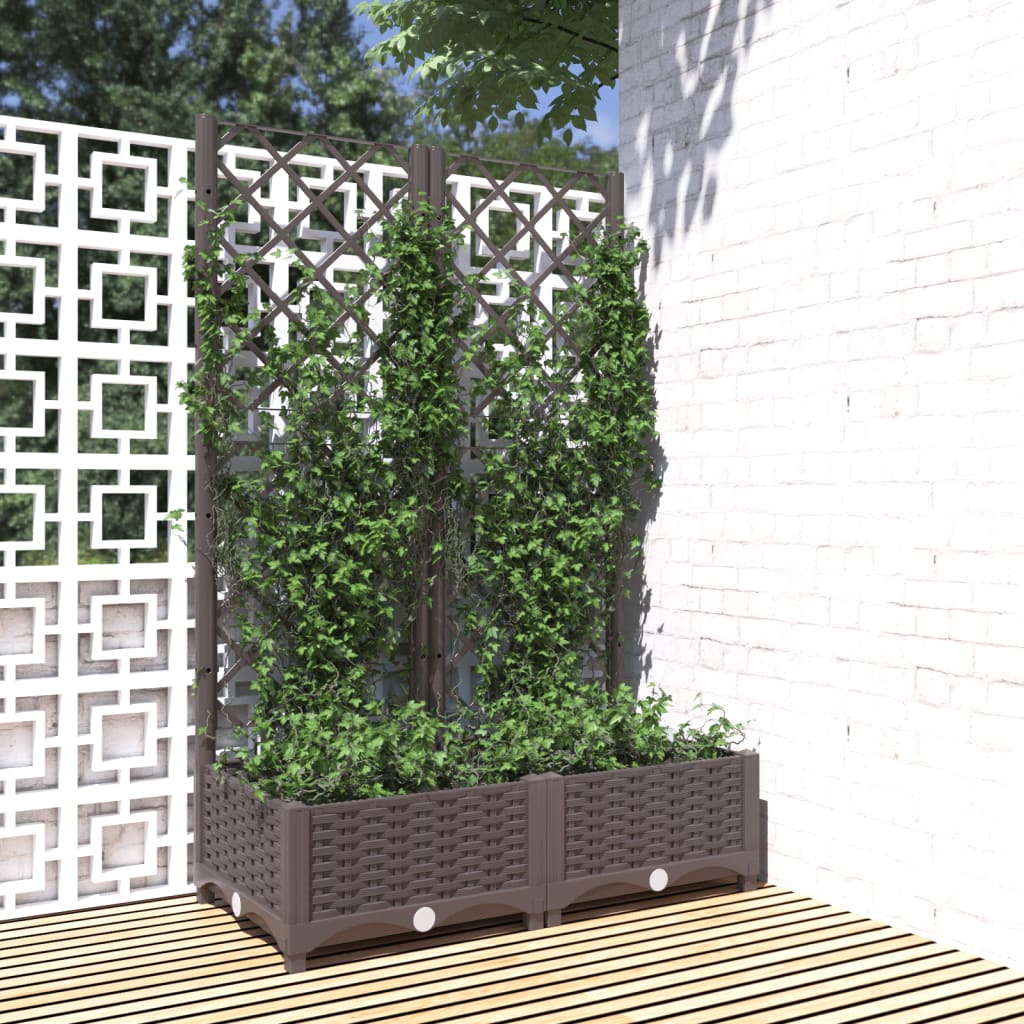 Garden Planter | Brown | Polypropylene | Large | Planters