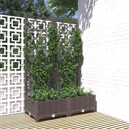 Garden Planter | Brown | Polypropylene | Large | Planters
