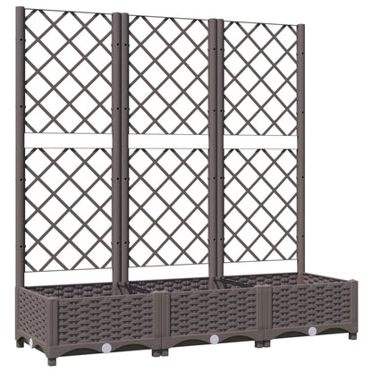 Garden Planter | Brown | Polypropylene | Large | Rectangular | Minimalist