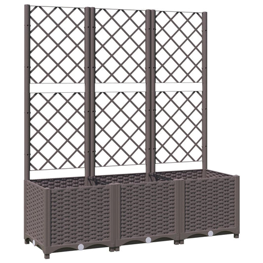 Garden Planter | Brown | Polypropylene | 120x40x136 cm | Planters