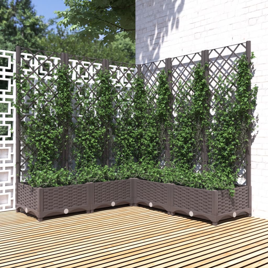 Garden Planter | Brown | Polypropylene | Large | Planters