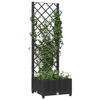 Garden Planter | Black | Polypropylene | 40x40x121.5 cm | Planters