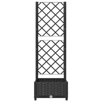 Garden Planter | Black | Polypropylene | 40x40x121.5 cm | Planters