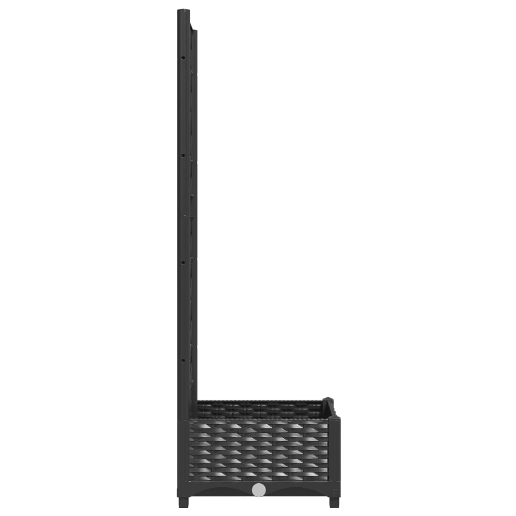 Garden Planter | Black | Polypropylene | 40x40x121.5 cm | Planters