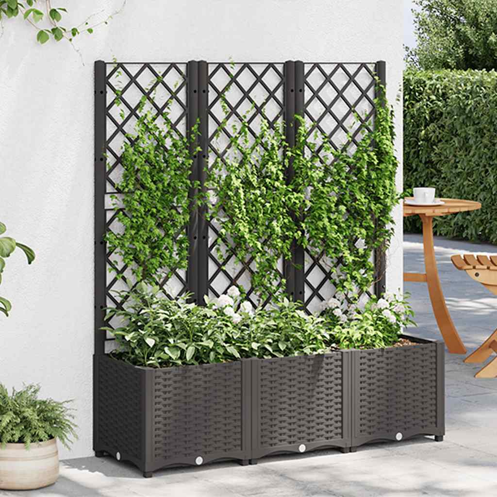 Garden Planter | Black | Polypropylene | Large | Planters