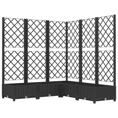 Garden Planter | Black | Polypropylene | 120 x 120 x 121.5 cm | Planters