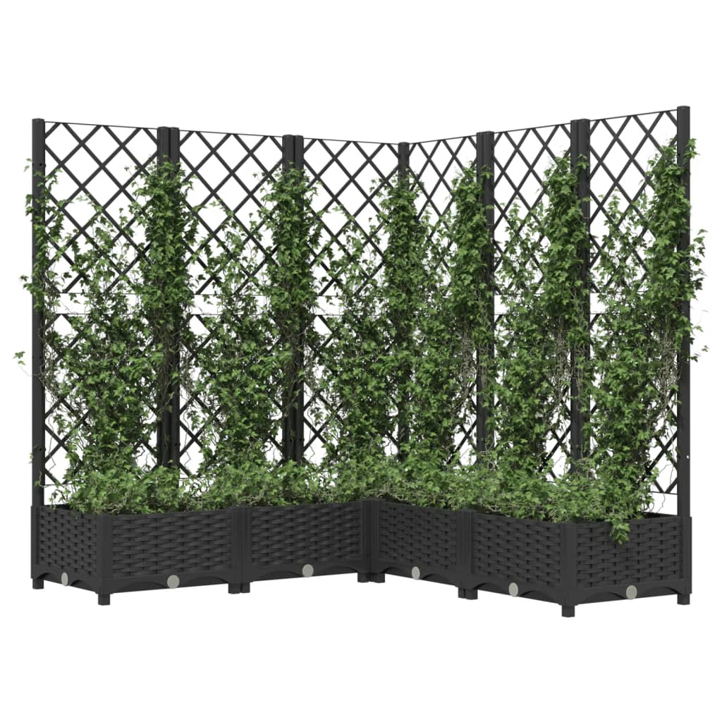 Garden Planter | Black | Polypropylene | 120 x 120 x 121.5 cm | Planters