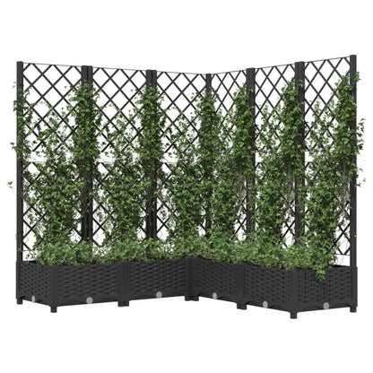 Garden Planter | Black | Polypropylene | 120 x 120 x 121.5 cm | Planters
