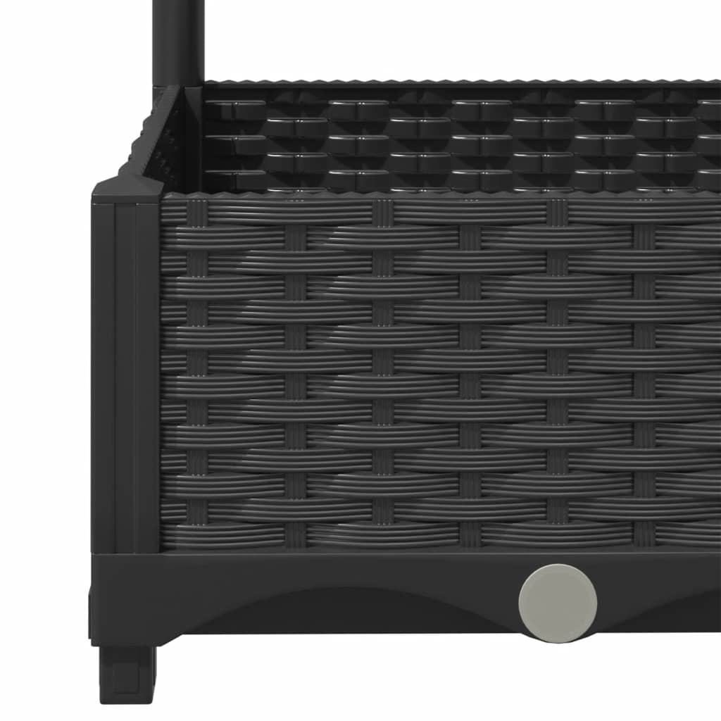 Garden Planter | Black | Polypropylene | 120 x 120 x 121.5 cm | Planters