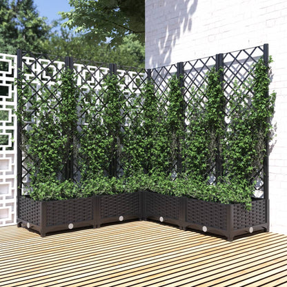 Garden Planter | Black | Polypropylene | 120 x 120 x 121.5 cm | Planters