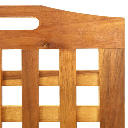 4-Panel Room Divider 162x2x115 cm Solid Wood Acacia