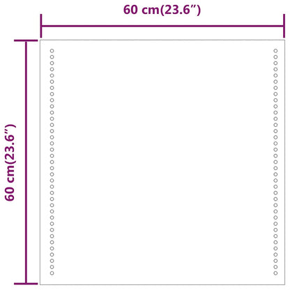 LED Bathroom Mirror 60x60 cm