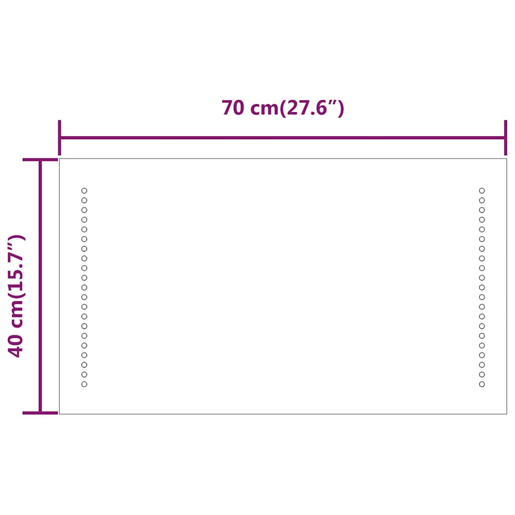 LED Bathroom Mirror 70x40 cm