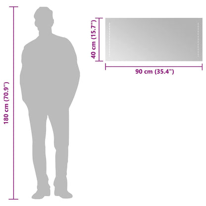 LED Bathroom Mirror 90x40 cm