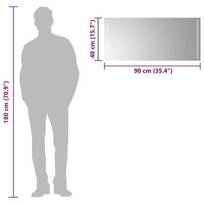 LED Bathroom Mirror 90x40 cm