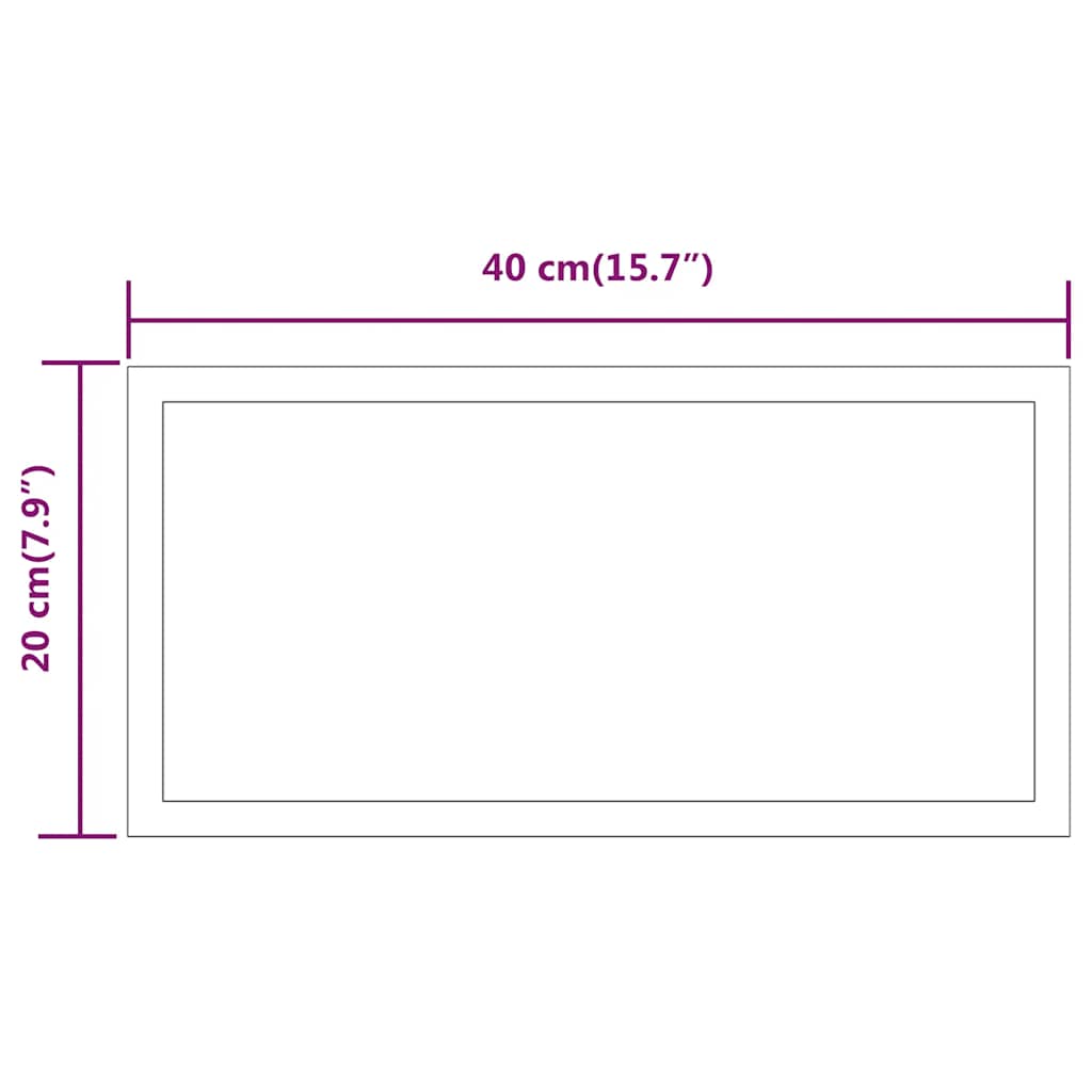 LED Bathroom Mirror 40x20 cm