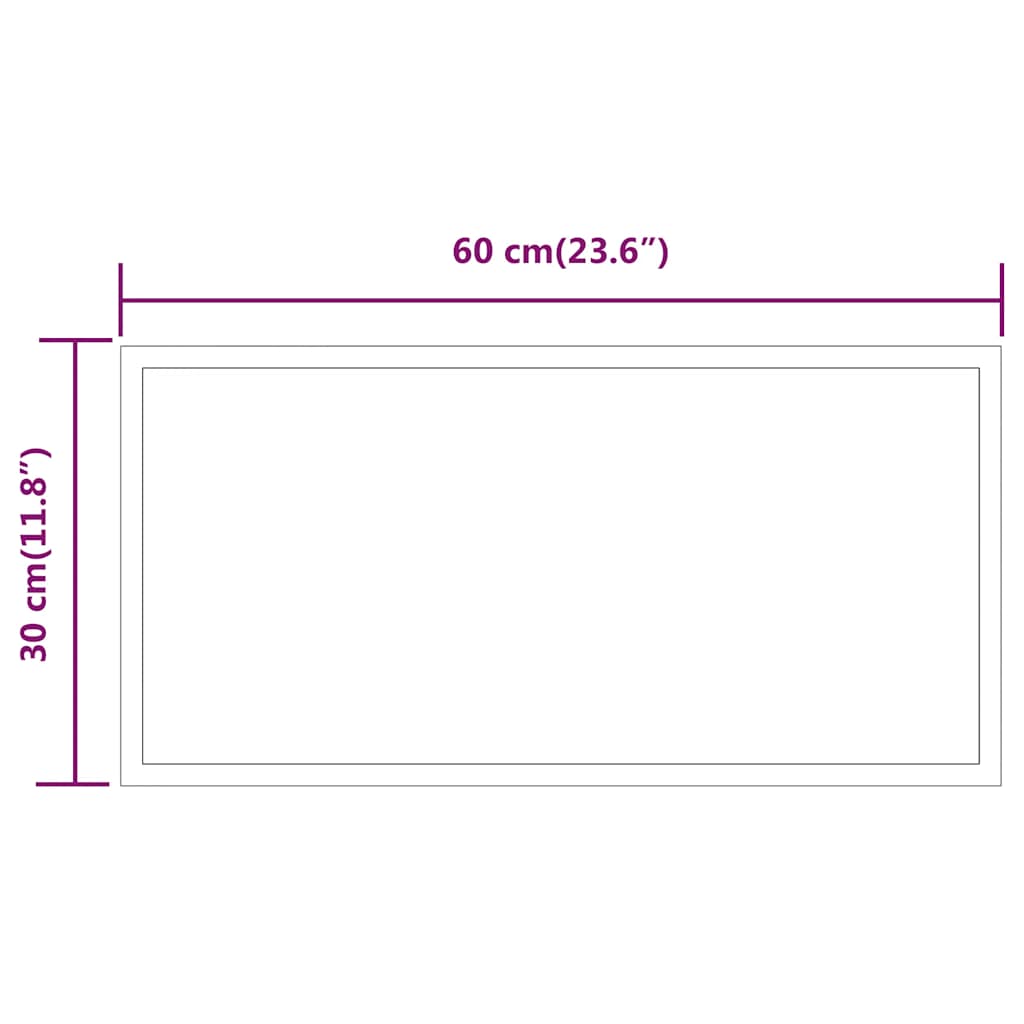 LED Bathroom Mirror 60x30 cm