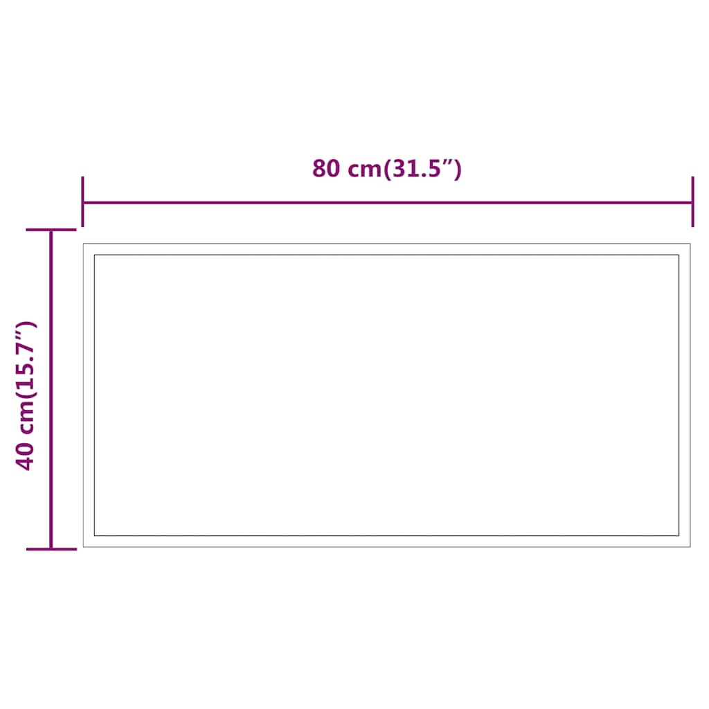 LED Bathroom Mirror 80x40 cm