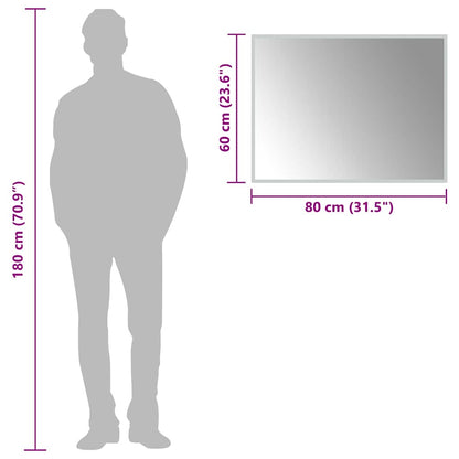 LED Bathroom Mirror 80x60 cm