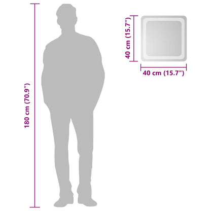 LED Bathroom Mirror 40x40 cm