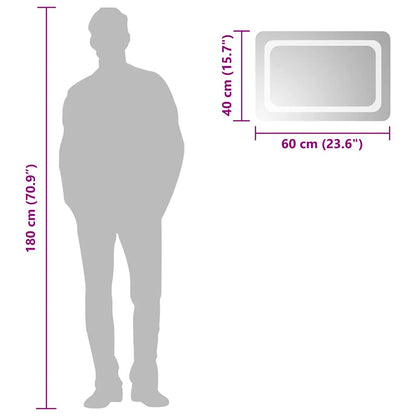 LED Bathroom Mirror 60x40 cm