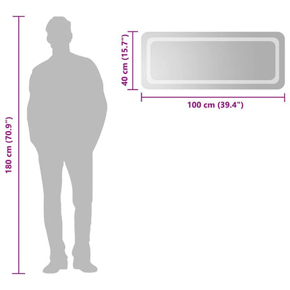 LED Bathroom Mirror 100x40 cm