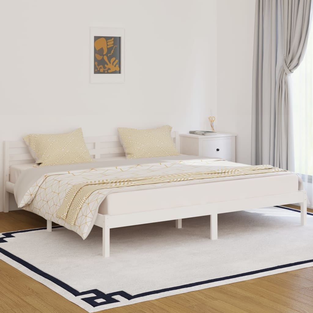 Day Bed | White | Solid pine wood | 200x200 cm