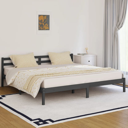 Day Bed | Grey | Solid Pine Wood | 200x200 cm Super King