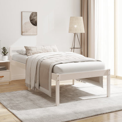 Senior Bed without Mattress White 75x190cm Small Single