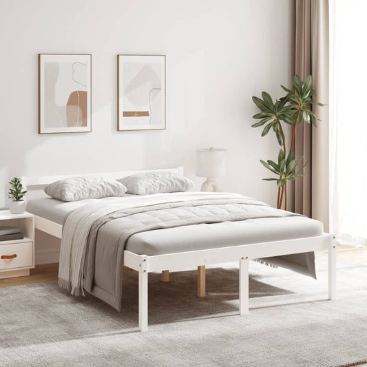 Senior Bed without Mattress White 120x190cm Small Double