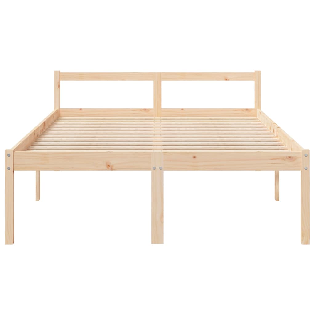 Senior Bed without Mattress 140x200cm Solid Wood Pine